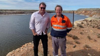 OzAurum Resources (ASX:OZM) - CEO, Andrew Pumphrey (right) and Executive Director, Martin Holland (left)